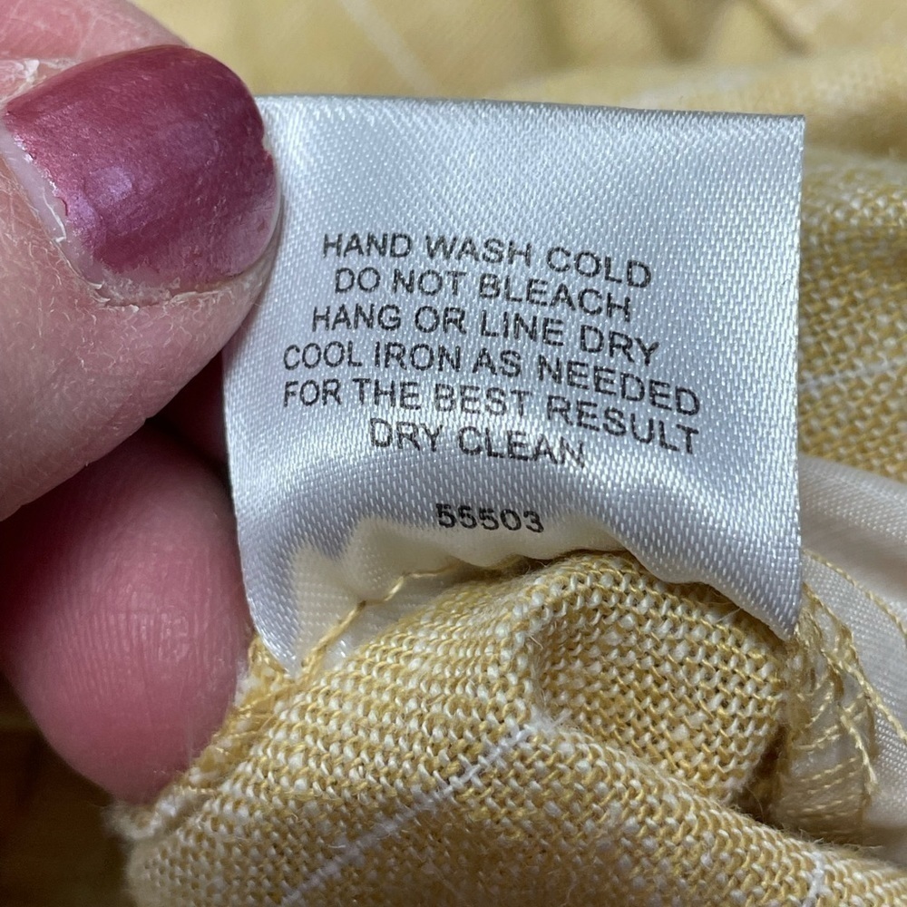 Romeo & Juliet Couture Yellow Linen Blend Jumpsuit Large - Picture 6 of 9